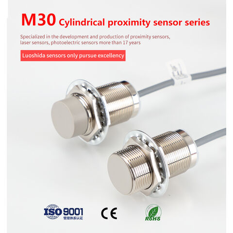 3-Draht M30 IP67 10mm/15mm/16mm/22mm 25mm 40mm Erfassungsabstand PNP NPN induktiver Näherungsschalter Sensor für Siegelmaschine