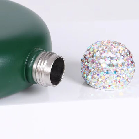 Whisky-Trinkflasche mit Holzoberfläche, Edelstahl, Camping-Taschenflachmann