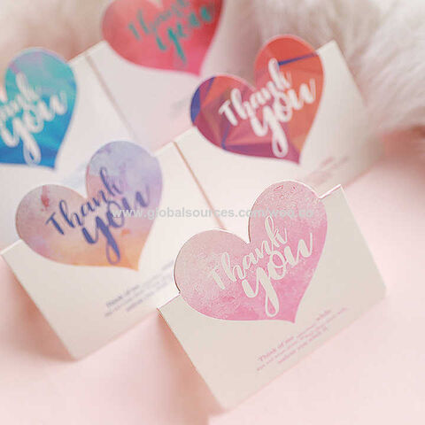 Cartes de vœux en carton blanc, cartes de remerciement simples estampées, cartes cadeaux d'entreprise pour les fêtes, cadeaux créatifs, enveloppes de Noël