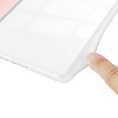 Capa Traseira Transparente Acrílica com Impressão Personalizada para Kindle Oasis 3/2 de 7.0 Polegadas, Capa de Proteção Total 360° com Alça de Mão