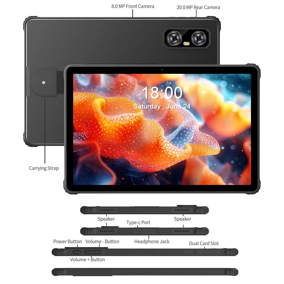 Industrial Octa Core Rugged Tablet Pc 16gb Ram 128g Android 14 ...