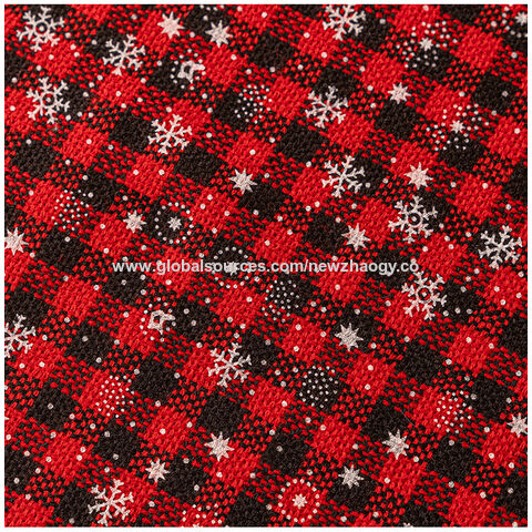 Mantel Navideño con Diseño de Copo de Nieve y Tartán - Decoración Festiva para Mesa Rectangular, Ideal para Celebraciones Invernales