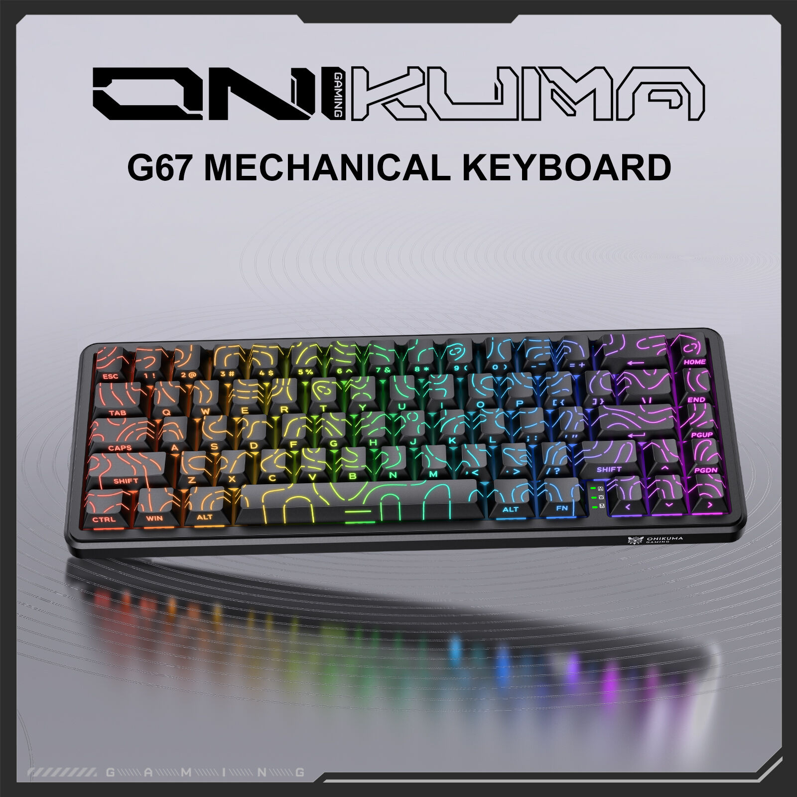 Onikuma G67 67-key Wired Mechanical Keyboard With Magnetic Switches ...