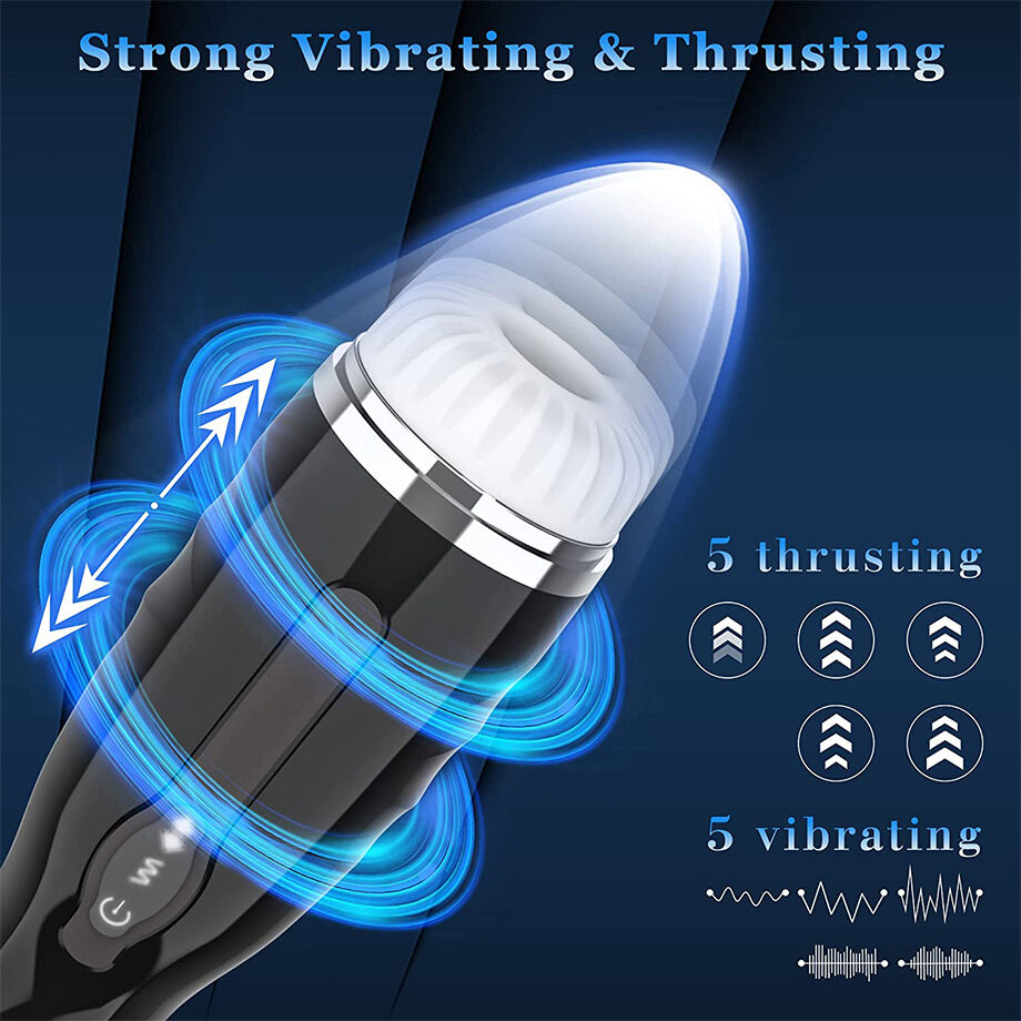 Automatic Male Masturbator  9 Rotation & Vibration Modes, Realistic  Stroker With LCD Screen & Waterproof 9 Mode Rotating Kneading Sex Toy