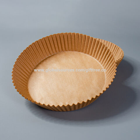 Einweg-Backpapier-Zuschnitte für Heißluftfritteuse, Ölbeständiges Kochpapier, runde Form, 125/16cm für Air Fryer