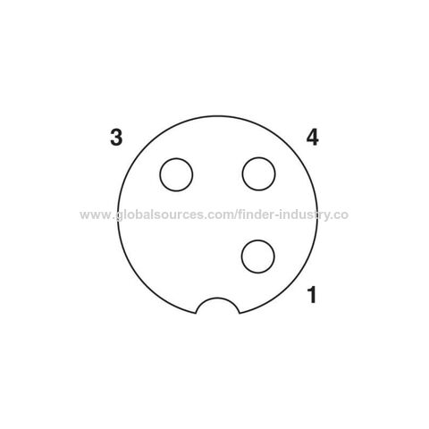 Conector M12 apantallado, recto, hembra, ensamblaje metálico, 3 polos, 4 polos, 5 pines, 8 pines, 12 clavijas, 17 clavijas, latón niquelado, conector PG9 o PG7