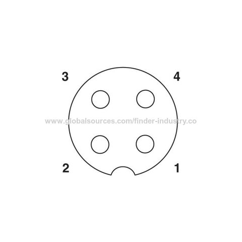 Conector M12 apantallado, recto, hembra, ensamblaje metálico, 3 polos, 4 polos, 5 pines, 8 pines, 12 clavijas, 17 clavijas, latón niquelado, conector PG9 o PG7