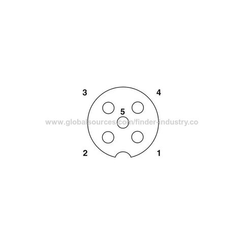 Conector M12 apantallado, recto, hembra, ensamblaje metálico, 3 polos, 4 polos, 5 pines, 8 pines, 12 clavijas, 17 clavijas, latón niquelado, conector PG9 o PG7
