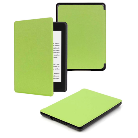 Housse de Protection Classique Fine Universelle avec Logo Personnalisé, Mise en Veille/Réveil Automatique, Cuir PU, pour Kindle Paperwhite et Kindle Oasis 6" 6.8" - Livraison DDP USA