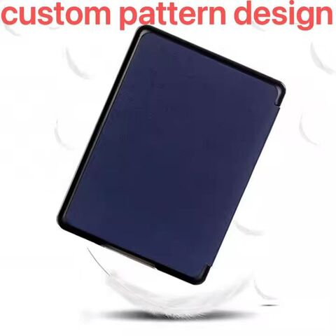 Housse de Protection Classique Fine Universelle avec Logo Personnalisé, Mise en Veille/Réveil Automatique, Cuir PU, pour Kindle Paperwhite et Kindle Oasis 6" 6.8" - Livraison DDP USA