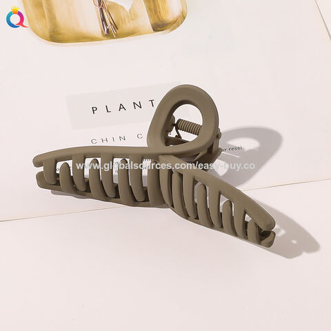 Haarschmuck Matt Haarklammern, einfache große Griffclips, Kreuz-Haarspangen, Spiralhaarklammern, Haifischclips Großhandel