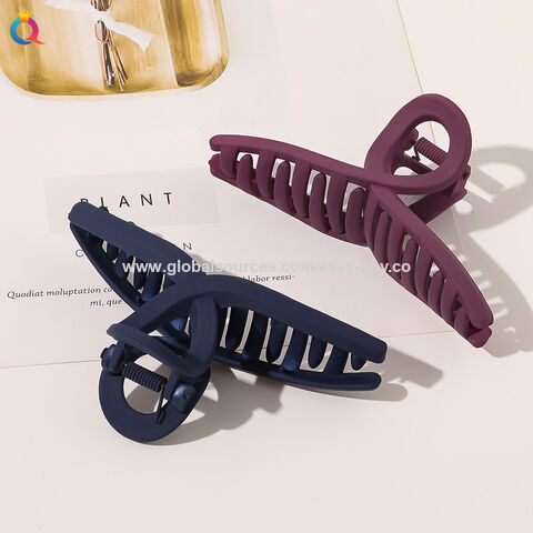 Haarschmuck Matt Haarklammern, einfache große Griffclips, Kreuz-Haarspangen, Spiralhaarklammern, Haifischclips Großhandel