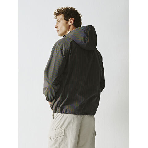 Roupa masculina por atacado personalizada: jaquetas de camisa com capuz de alta qualidade com decorações trançadas e padrões de xadrez
