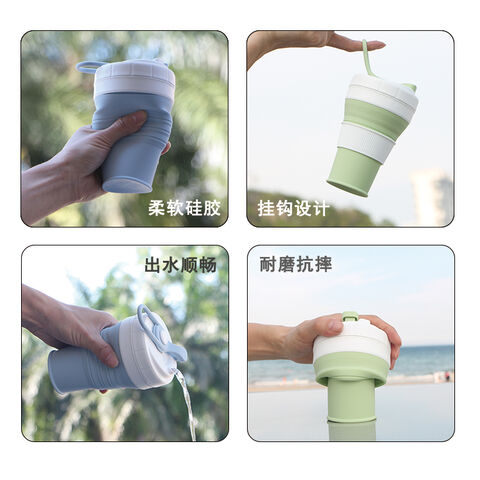 16OZ BPA-freie, zusammenklappbare Kaffeetasse aus Silikon - Neue Artikel