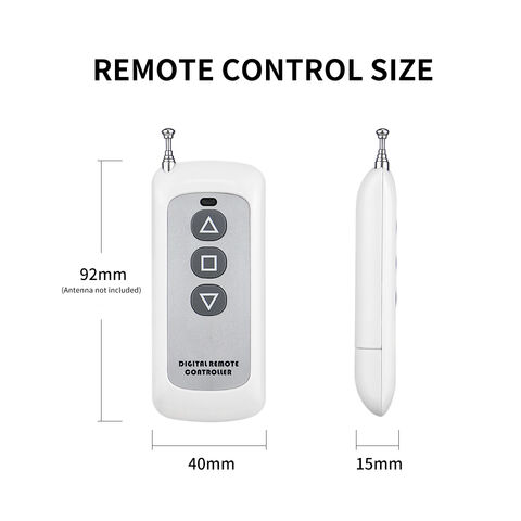 Receptor de control remoto inalámbrico RF de alta potencia AC para bomba de agua, motor, puerta eléctrica, elevación, grúa, riego con DIP
