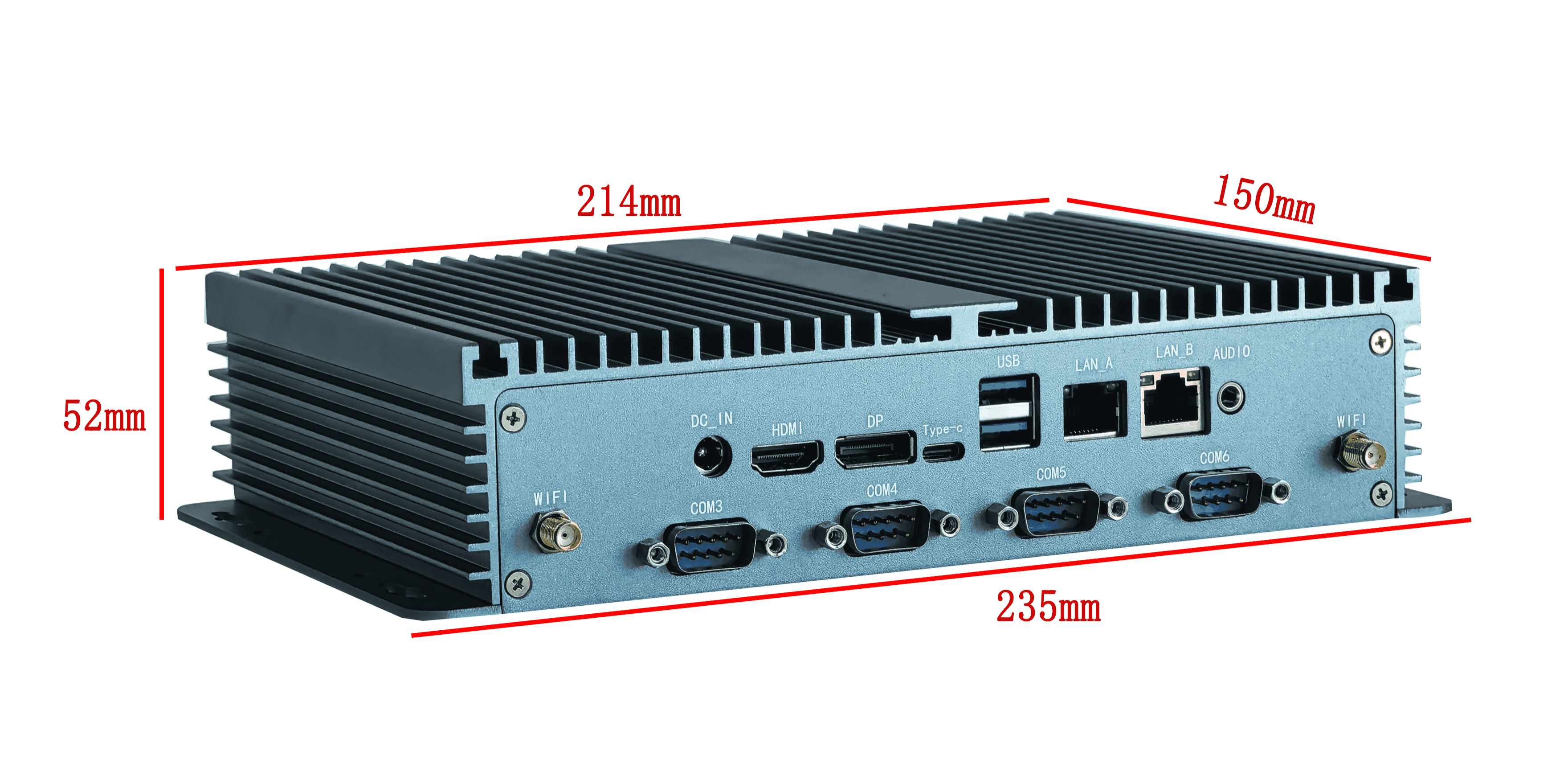 N100 Mini Pc Rack N200 N100 N150 N97 N95 Ddr5 Mini Pc Spc198 Dual Lan 6com Rs232/rs422 ...