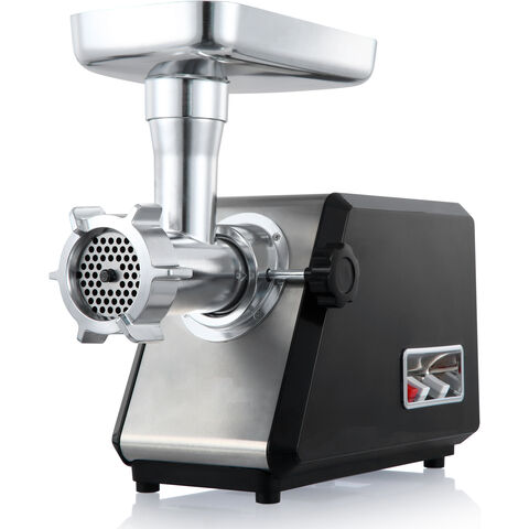 Picadora de Carne Profesional #12 con Potente Caja de Engranajes Metálica y Amplio Panel de Acero Inoxidable - Ideal para Negocios