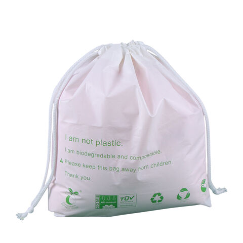 Tas Serut Biodegradable Ramah Lingkungan Terlaris, Tas Plastik 100% Biodegradable Tebal Cetak Warna