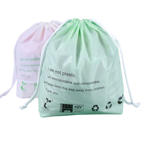 Tas Serut Biodegradable Ramah Lingkungan Terlaris, Tas Plastik 100% Biodegradable Tebal Cetak Warna