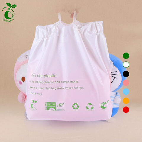 Tas Serut Biodegradable Ramah Lingkungan Terlaris, Tas Plastik 100% Biodegradable Tebal Cetak Warna