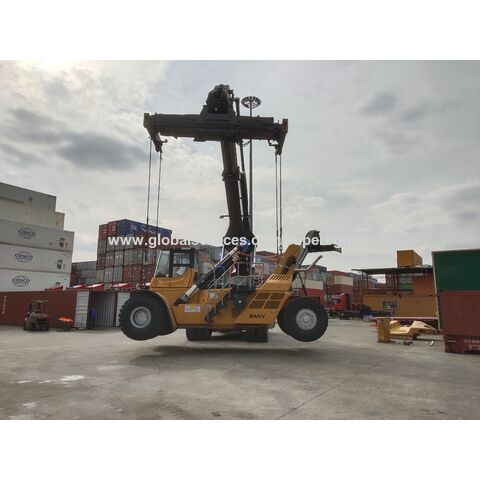 Fabricante Oficial de la Marca SRSC45H2, Capacidad Nominal 45 Toneladas, Potencia Nominal 250kw, Apiladora de Alcance de Máxima Altura de Elevación