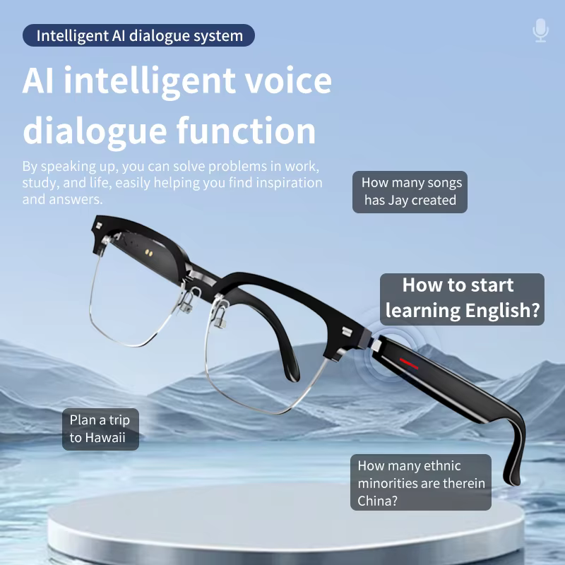 2025 M88 AI Smart Glasses 200W Camera Real-Time Translation Voice Assistant Anti
