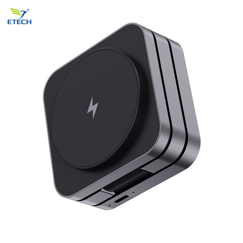 Luxus Reise 3-in-1 Magnetisches Kabelloses Ladegerät - 15W Qi-konformes Schnellladen für Telefon, Uhr & AirPods Magnetische Ladestation