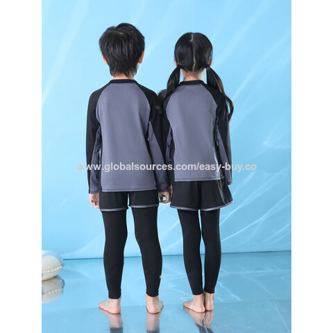 Traje de baño de una pieza para niño, nailon y poliéster, secado rápido