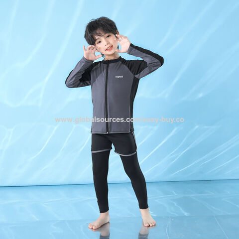 Traje de baño de una pieza para niño, nailon y poliéster, secado rápido