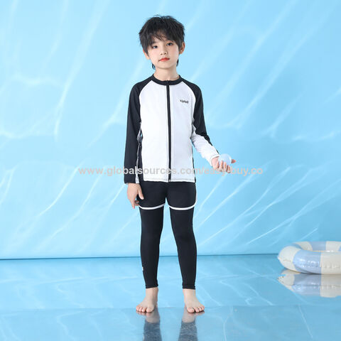 Traje de baño de una pieza para niño, nailon y poliéster, secado rápido