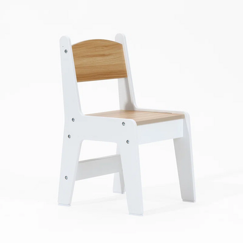 Ensemble Table et Chaises d'Étude en Bois pour Enfants avec Bibliothèque de Rangement et Ensemble de 2 Chaises pour Tout-Petits, Mobilier de Salle de Jeux Scolaire
