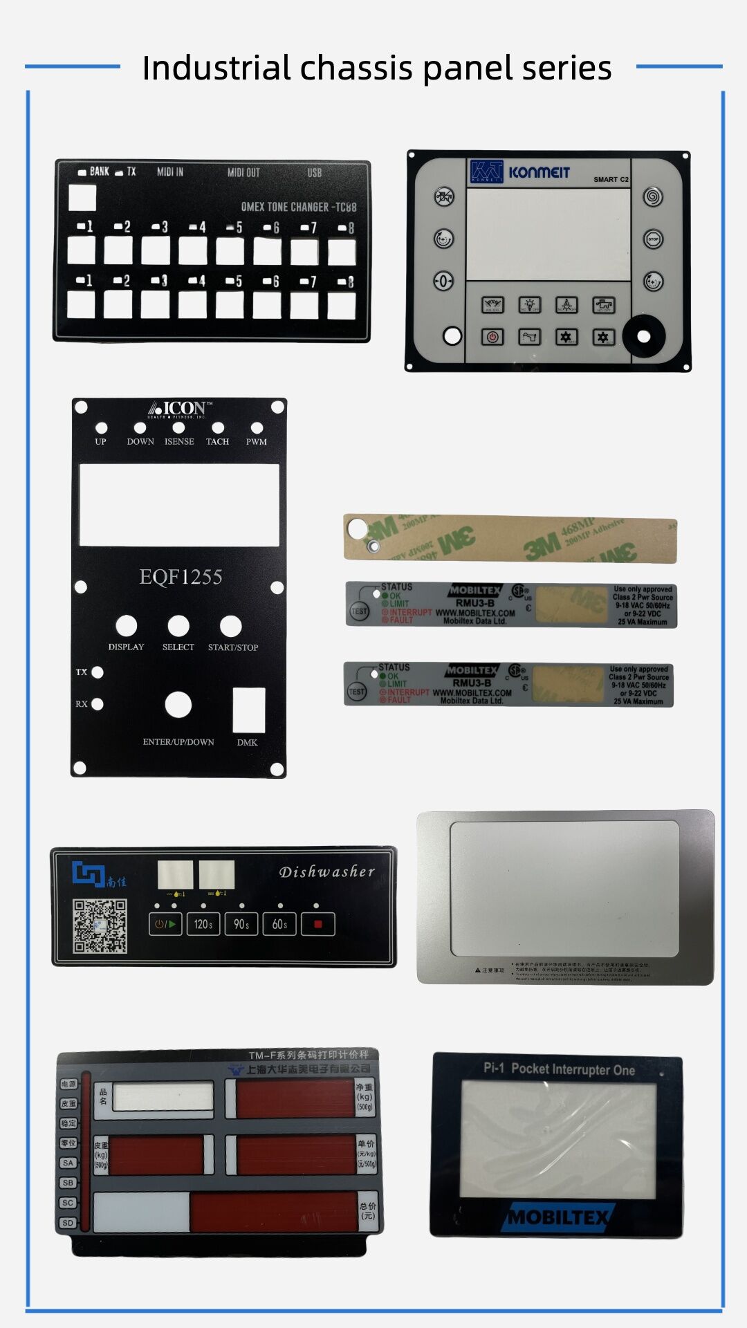 Custom Waterproof Pet Control Panel Membrane Panel With Transparent ...