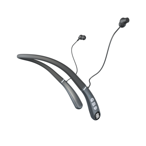 Bluetooth 5.3 Neckband Hearing Amplifier with Directional Microphones, FDA Certified Noise Cancelling Hearing Aids for Seniors