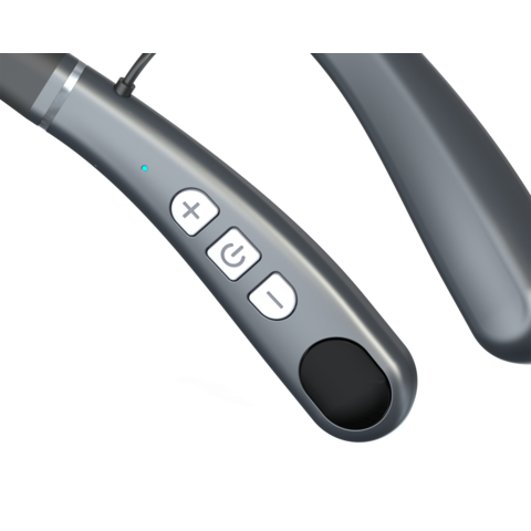 Bluetooth 5.3 Neckband Hearing Amplifier with Directional Microphones, FDA Certified Noise Cancelling Hearing Aids for Seniors