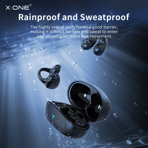X-ONE TunePod Air SPORT Écouteurs Bluetooth V5.3 Étanche avec Connexion Lightning, Casque de Course Sans Fil à Réduction de Bruit