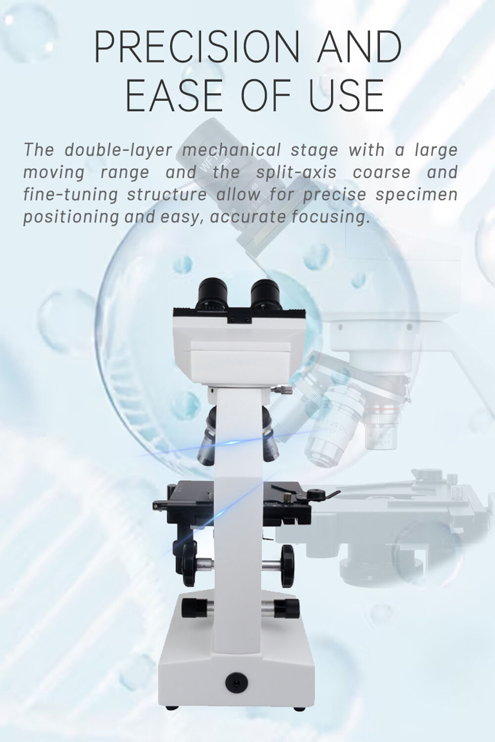 Hot Sell Microscope For Laboratory Binocular Viewing Head Lab Led ...