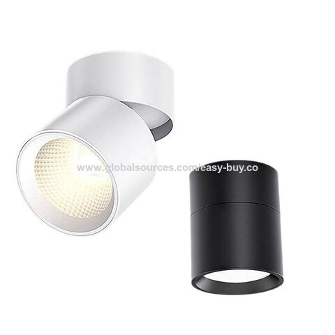 Lampu Sorot Plafon 3 Warna Dimmable, Lampu Sorot Plafon Flush Mount dengan Arah yang Dapat Disesuaikan, Lampu LED Spot