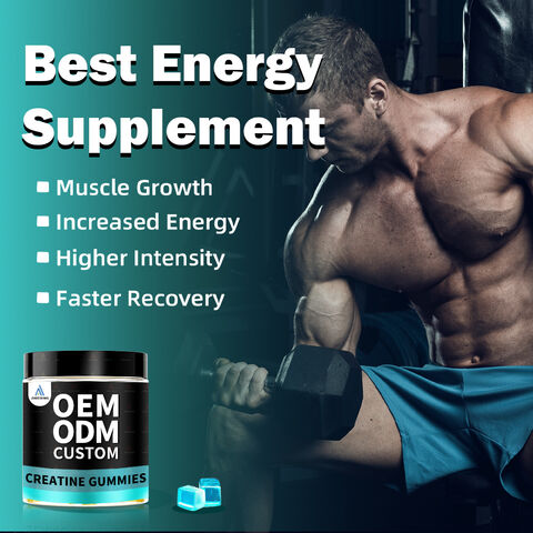 Fabricant de Suppléments avec Logo Personnalisé : Pré-entraînement, Nutrition Sportive, Créatine Monohydrate en Gummies