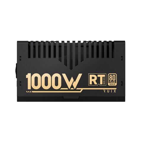 Fonte de alimentação para PC Ruix RT1000W, atacado de fábrica, 80 Plus Gold, baixo ruído, econômica, ATX ativa APFC, fonte de alimentação de alta qualidade