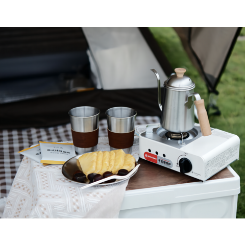 Caixa de Armazenamento de Plástico para Camping ao Ar Livre com Tampas de Madeira