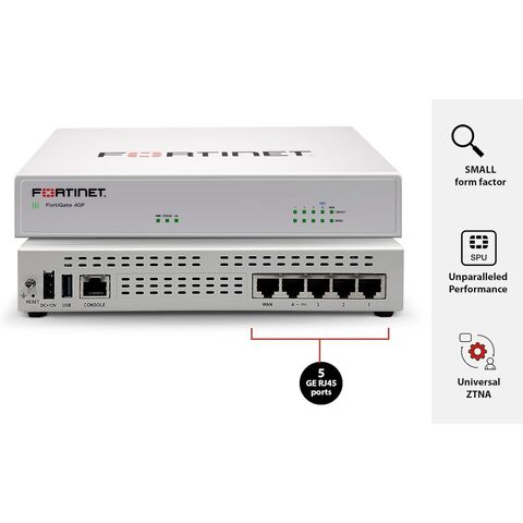 Firewall 100F con 1 año de FortiCare Premium y FortiGuard Unified Threat Protection (UTP) (FG-100F-BDL-950-12)