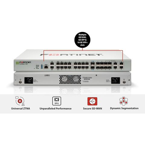 Firewall 100F con 1 año de FortiCare Premium y FortiGuard Unified Threat Protection (UTP) (FG-100F-BDL-950-12)