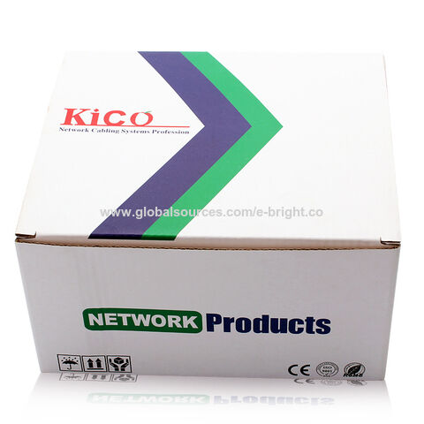 Kico Cat6 RJ45 Plaque Murale Réseau 2 Ports Type 86*86 pour Prises Keystone, connecteur modulaire