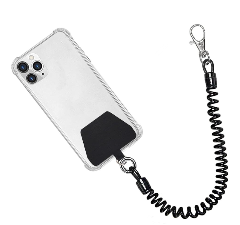 Outdoor Traveling Plastic Spring Cellphone Lanyard Mobile Phone Lanyard ...