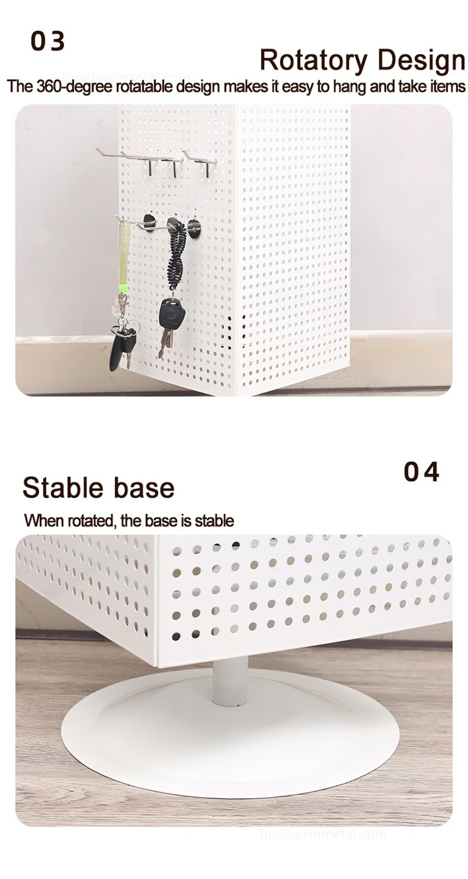 Factory Direct High Quality China Wholesale Four-sided Rotating Metal ...