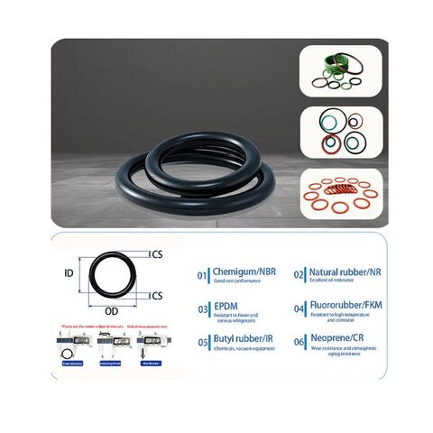 Juntas Tóricas de NR, NBR, FPM, EPDM y Silicona, Disponibles en Varios Tamaños - Fabricante y Proveedor Líder