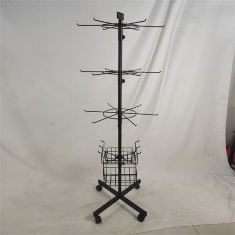 School Stationery Store Display Racks Rotating Racks Badminton Table Tennis Rackets Document Bags Hook Racks-for Sports