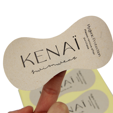 Label Liner Kebersihan, Selotip Bening untuk Micro Bikini, G-string, Pakaian Dalam, Pakaian Renang, Lingerie, Stiker Higienis Perekat Kustom untuk Dicoba