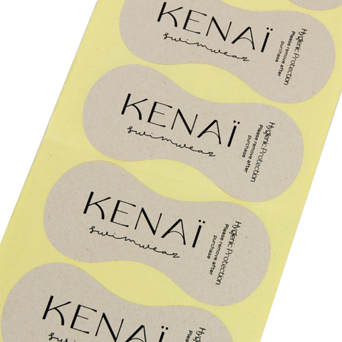 Label Liner Kebersihan, Selotip Bening untuk Micro Bikini, G-string, Pakaian Dalam, Pakaian Renang, Lingerie, Stiker Higienis Perekat Kustom untuk Dicoba
