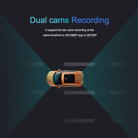 Caméra Embarquée à Double Lentille avec Communication Bidirectionnelle, Vision Nocturne HD, Enregistrement HD1080P, WiFi Mobile, GPS 4G pour Voiture, Support de Gestion de Flotte CMSV6